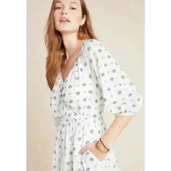 Anthropologie Marcie Textured Tunic Dress Size Medium - Picture 2 of 10